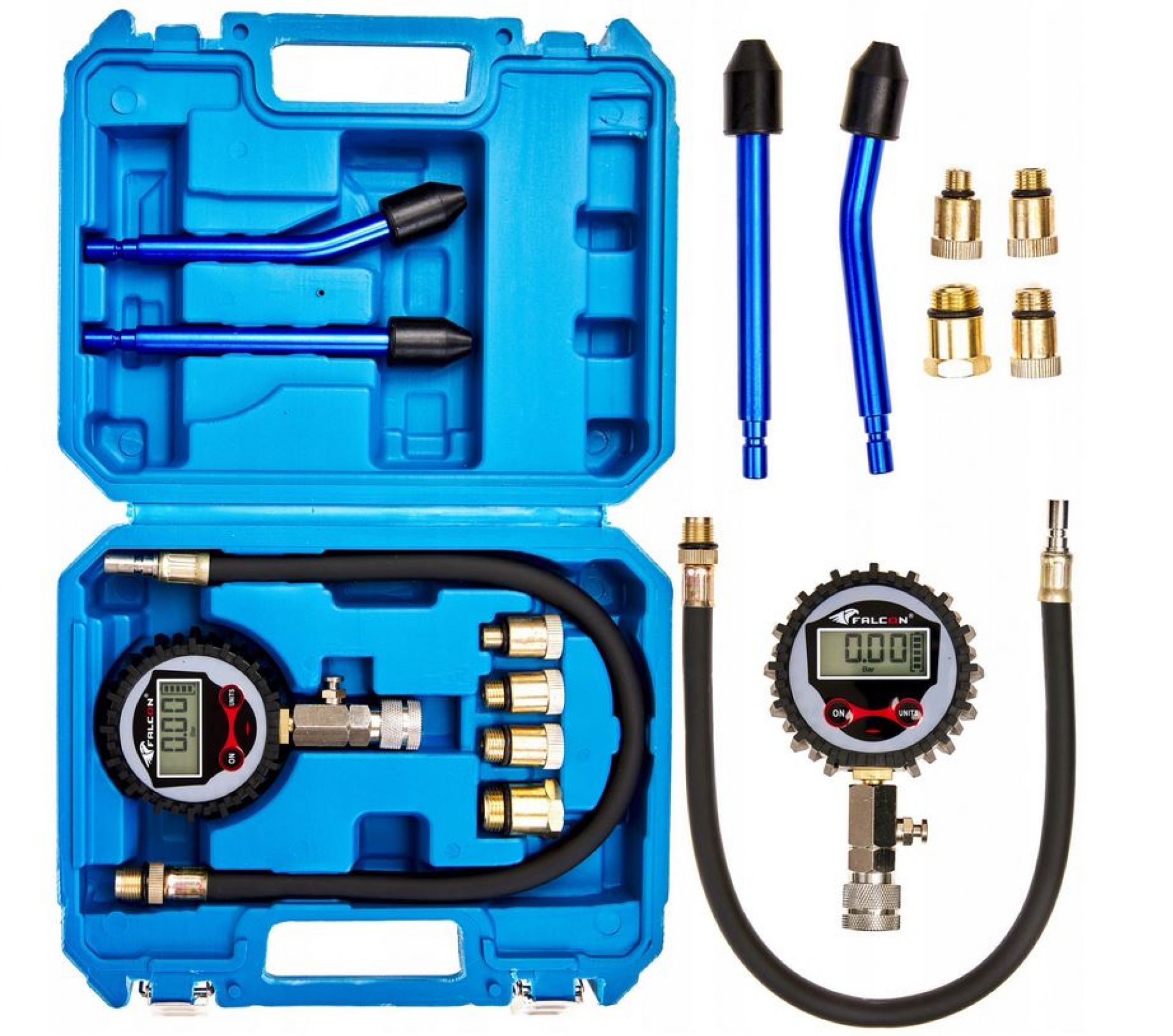 Digital Compression Tester Kit Petrol Falcon Diagnostic Compression