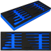 Empty EVA Insert foam for chisels and punches, for tool trolley, Asta