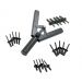 PLASTIC RIVETER GUN SET INCLUDING 40 ASSORTED PLASTIC RIVETS CT0854