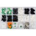 160PCS AUDI TRIM CLIP GROMMET CLIPS ASSORTMENT