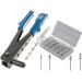 HAND POP POT RIVETER GUN TOOL RIVETING 4 SIZE BLIND RIVETS + 2.4 3.2 4.0 4.8 SET