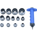 Hollow Punch Set 14 pcs. exchangeable heads 5-35 mm