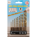HSS Drill Set titanium coated 1.5 - 6 mm  10 pc set