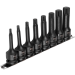 Impact Socket Set Spline 1/2' M5-M18