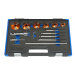VALVE REFACING + SEATING TOOL 14 PCS. CUTTERS 30-75° 28-65 MM