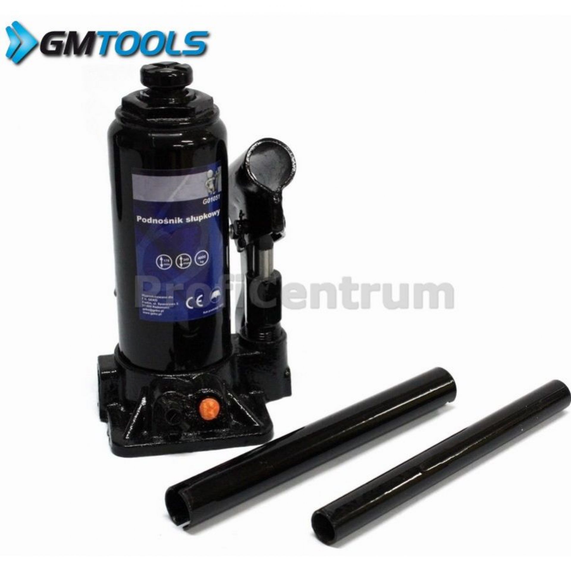 Hydraulic Bottle Car Jack 4T - GM-TOOLS - WORKSHOP EQUIPMENT ...